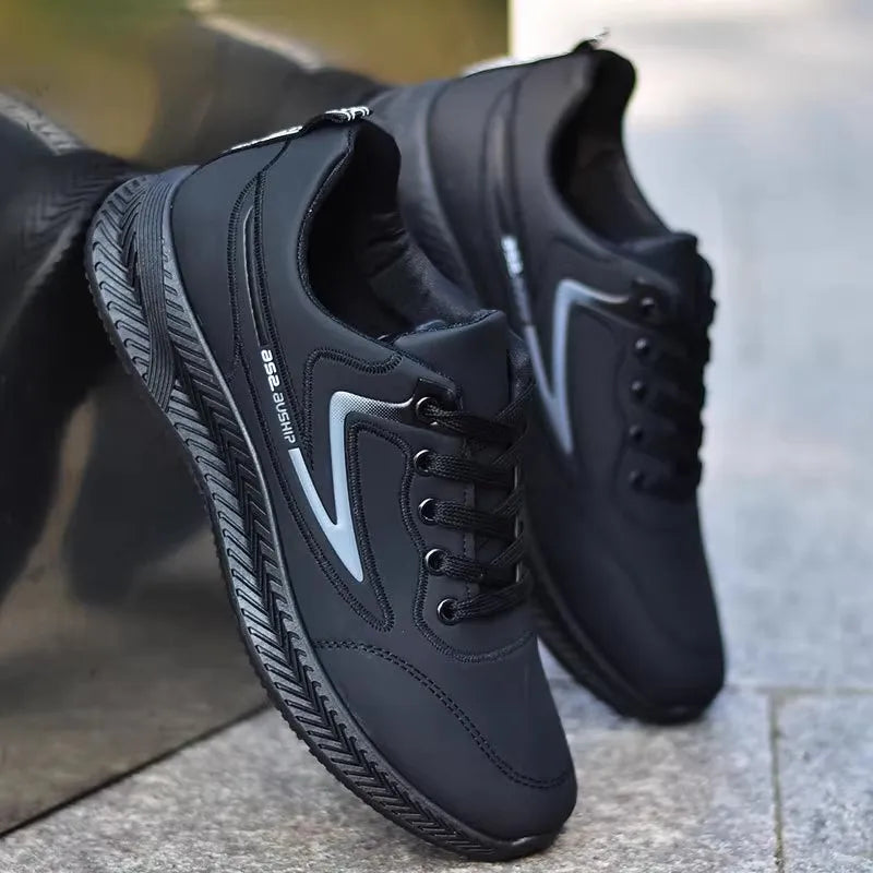 Men's Winter Waterproof Fce Lined Thi Leather Surface Sport oes Anti Slip Warm Cotton Running Casual oes All Match L...