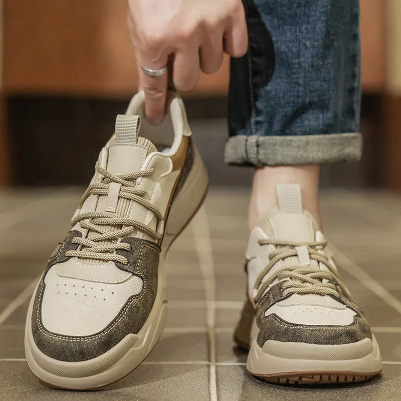 Men's Breathable Casual Sneakers Luxury Trainer Fashion Loafers Comfortable Running Shoes Race Tenis