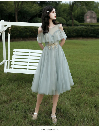 Spring 2024 Maids of  Dr Ele een Fairy T Wedding Banquet Long Skirt Women's Friend Maids of  Outfit