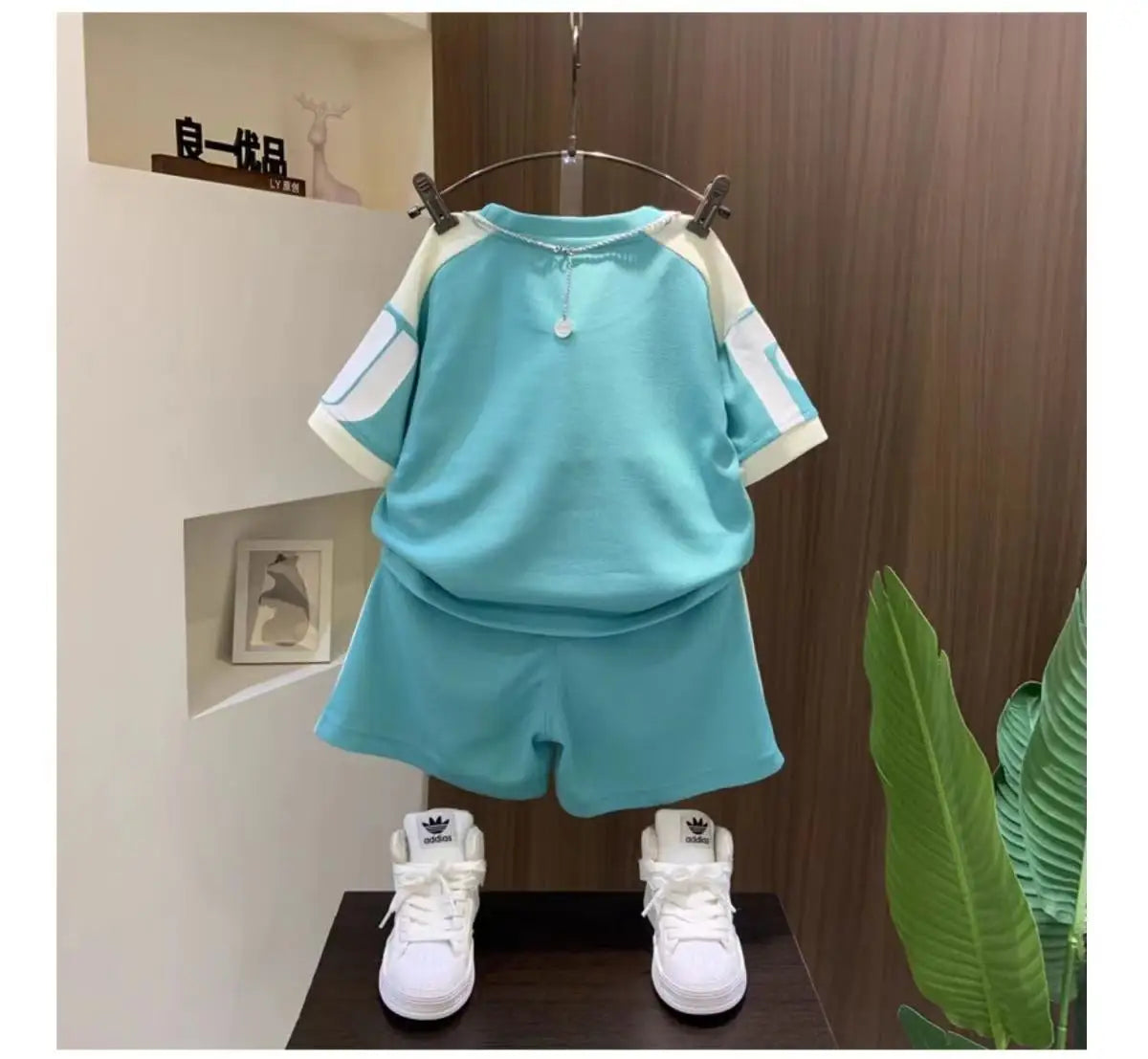Boys Summer Clothing Children's Fashion Short sleeved Set New Korean Edition Fashionable Boys Summer Thin Casual Two Piece Set