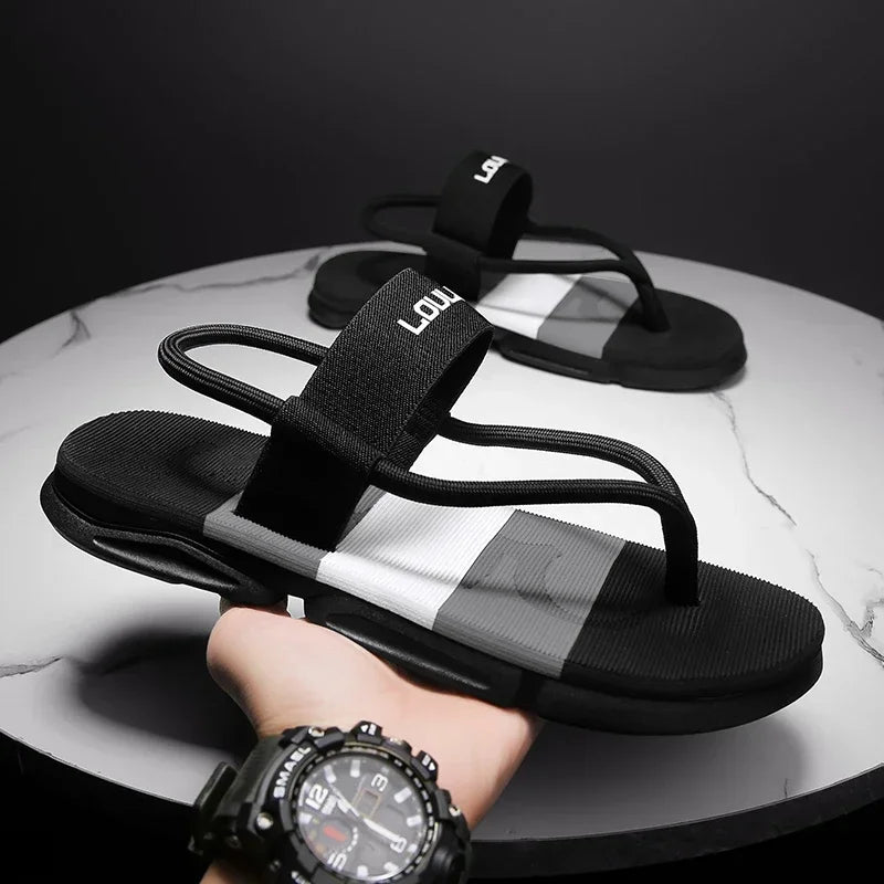 Summer Men Slippers ankle wrap shoes slip-resistant slide sandals male slippers beach Water Shoes Zapatos Hombre