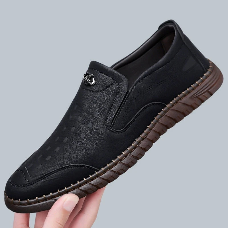 Spring Hot Sale Of The Season Men's Low-Top Soft-Soled Leather Shoes Breathable Comfortable Casual Shoes for Youth Business Shoe