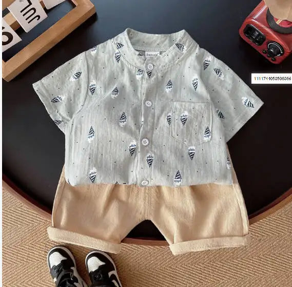 Summer Fashion Baby Boy Clothes Sets T-shirt + Pants 1-4T Toddler Casual Clothing Suits Children Kids Boys Outfits Suit