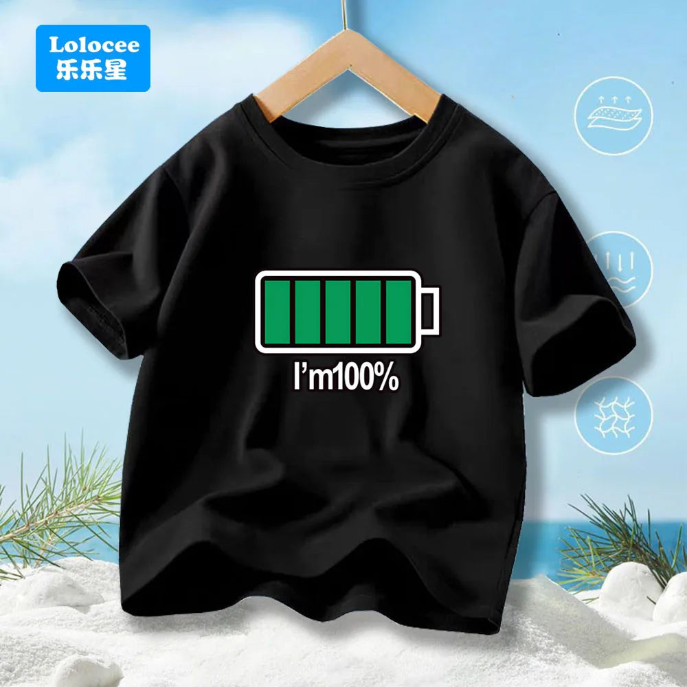 Boys' Summer T-Shirt Funny dabbing astronaut Print T Shirts For Teens Boy Casual Streetwear Tops Kids Summer Cotton Clothes YHY1