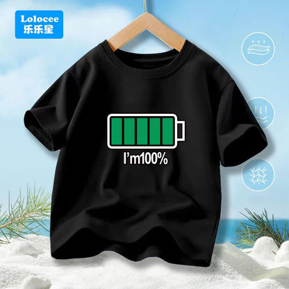 Boys' Summer T-Shirt Funny dabbing astronaut Print T Shirts For Teens Boy Casual Streetwear Tops Kids Summer Cotton Clothes YHY1