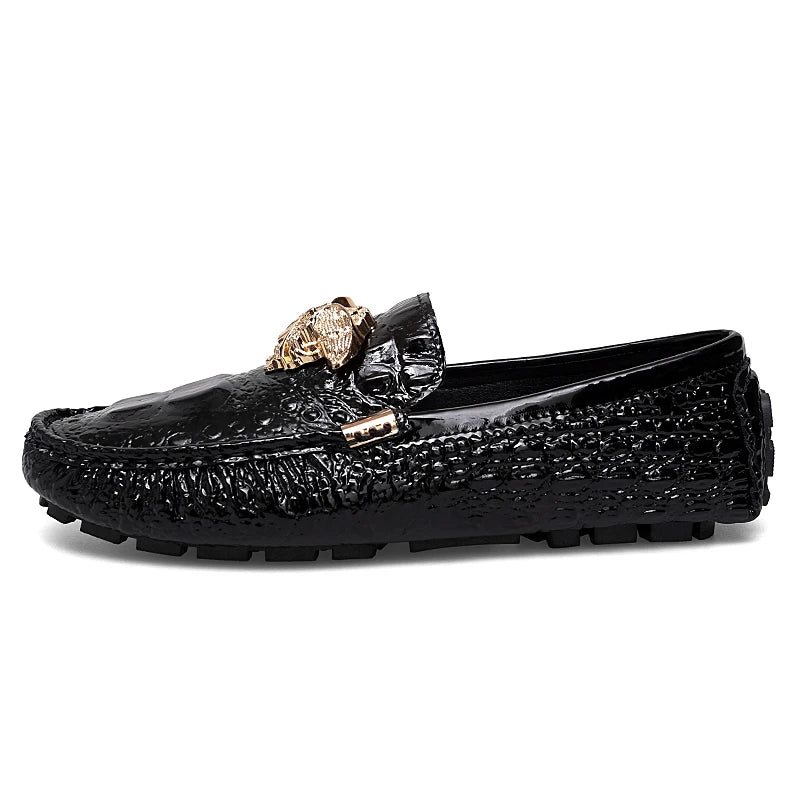 Summer Accessible Luxury Casual Handmade Men's Beanie Shoes Trendyy K-Style 2025 New Versatile British Personalized Lazy Shoes Loafers