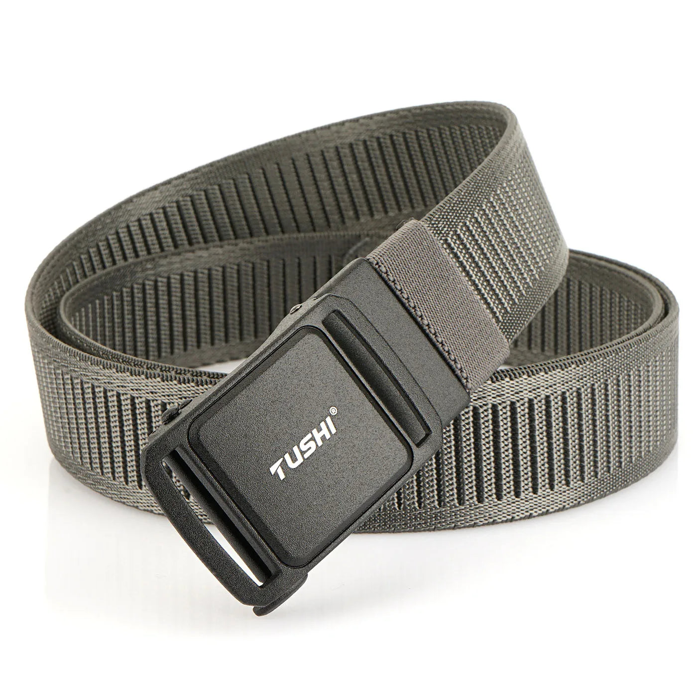 TUSHI New 3.8cm Tactical Belt for Men 1200D Thick Nylon Casual Belt Alloy Automatic Buckle Tactical outdoor Elastic Belt Male