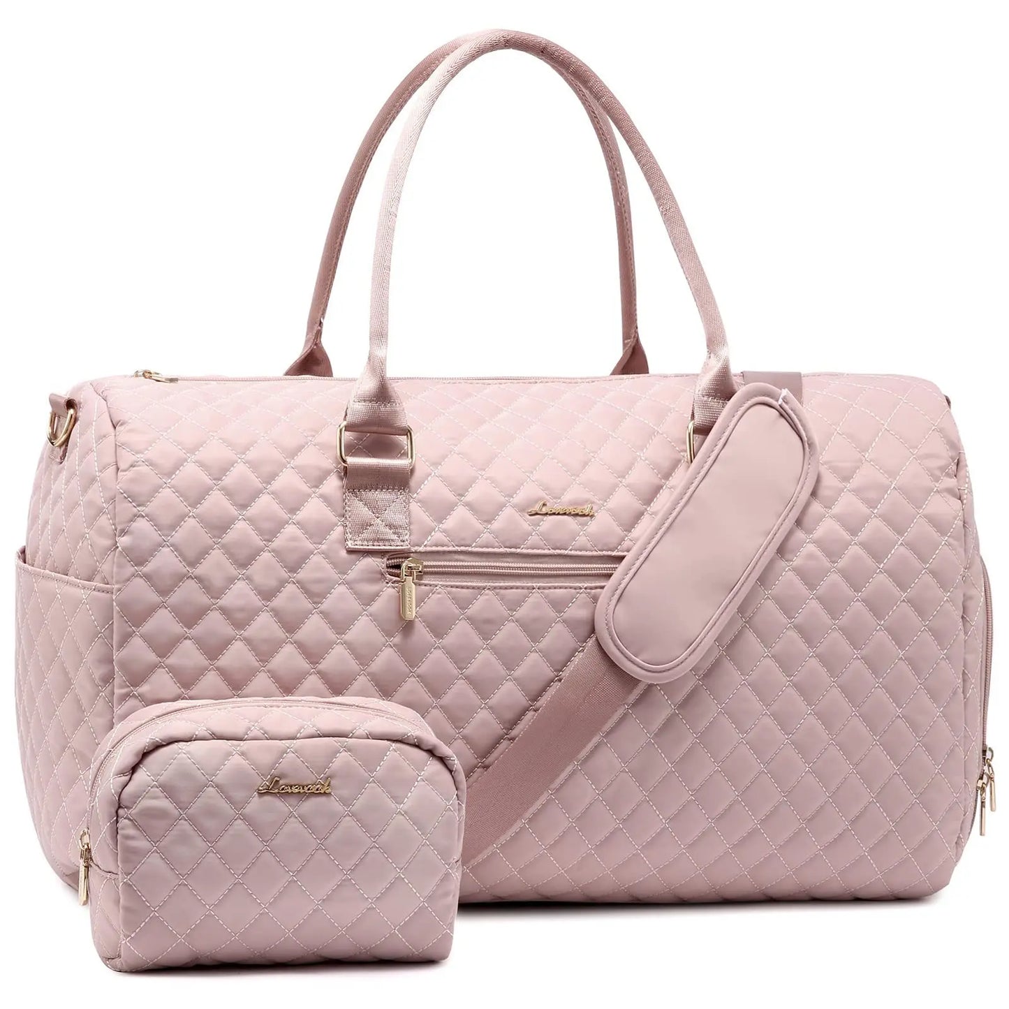 Weekender Overnight Bag Large Travel Duffle Bag for Women Yoga Sports Gym Bag with Shoe Compartment Crossbody Carry-on Bag