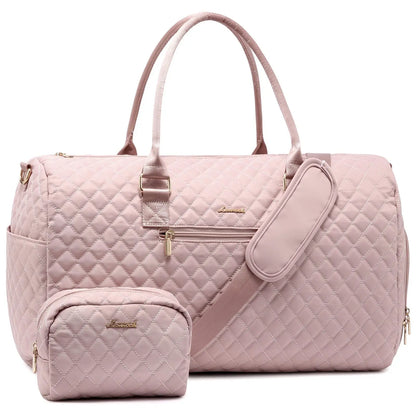 Weekender Overnight Bag Large Travel Duffle Bag for Women Yoga Sports Gym Bag with Shoe Compartment Crossbody Carry-on Bag