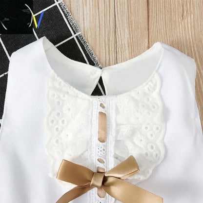 Princ Dr Baby Girl Clothes Cute Newborn White Clothing A-Line Skirt Print Design Autumn Season Other Material 00%