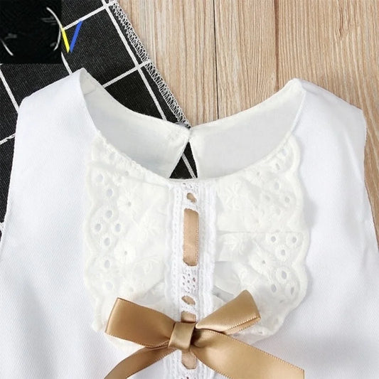 Princ Dr Baby Girl Clothes Cute Newborn White Clothing A-Line Skirt Print Design Autumn Season Other Material 00%