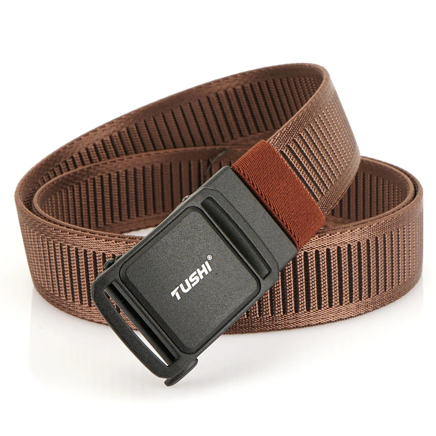 TUSHI New 3.8cm Tactical Belt for Men 1200D Thick Nylon Casual Belt Alloy Automatic Buckle Tactical outdoor Elastic Belt Male