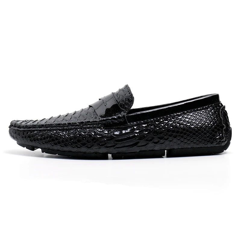 Italian Color Matching Mens Driving Shoes Summer Men Casual Loafers New Handmade Leather Moccasins Light Slip on Male Boat Shoes