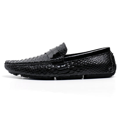 Italian Color Matching Mens Driving Shoes Summer Men Casual Loafers New Handmade Leather Moccasins Light Slip on Male Boat Shoes