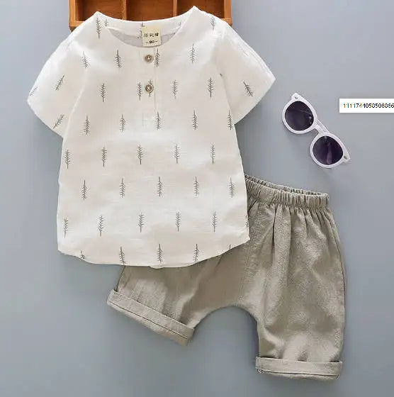 Summer Fashion Baby Boy Clothes Sets T-shirt + Pants 1-4T Toddler Casual Clothing Suits Children Kids Boys Outfits Suit