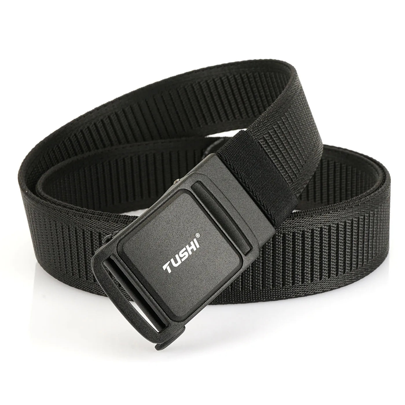 TUSHI New 3.8cm Tactical Belt for Men 1200D Thick Nylon Casual Belt Alloy Automatic Buckle Tactical outdoor Elastic Belt Male