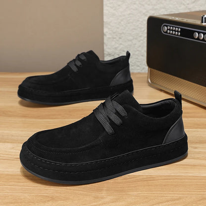Men's Shoes Are Fashionable Brown Casual Shoes Made of Durable Suede Material Comfortable Walking Shoes Suitable for Daily Wear