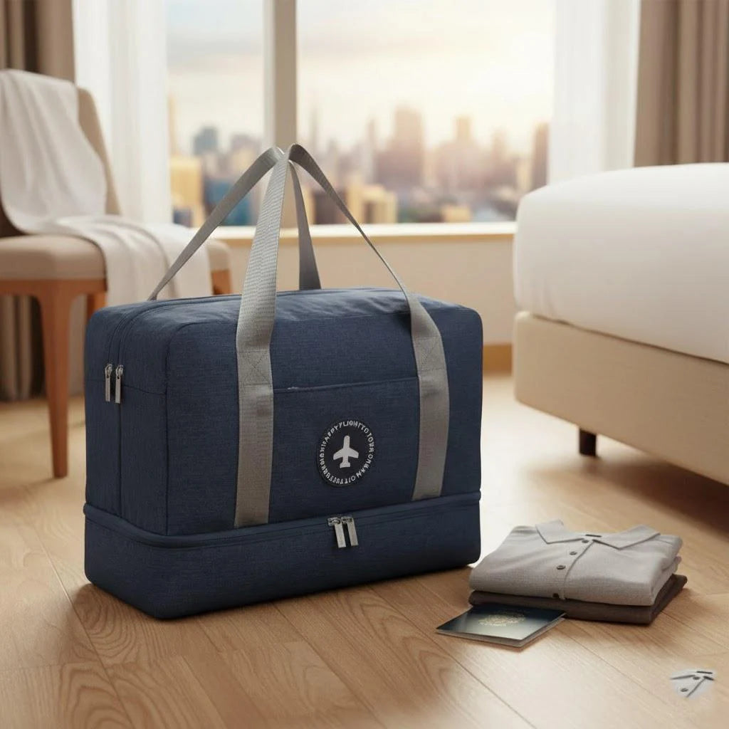 New Waterproof Gym Bag for Men Women Wet Dry Separation Sports Travel Duffel Lightweight Hand Luggage