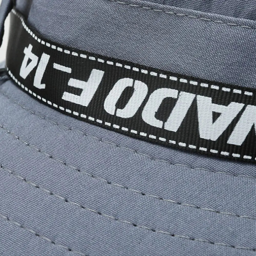 1Pcs Beach Wide Brim Bucket Hat Summer Hiking Sombrero UV Protection Cap Gorro Fishing Camping Sun Hat for Men Women