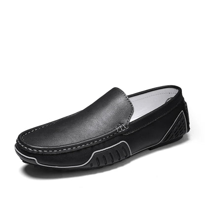 Large Size 38~48 Mens Loafers Soft Luxury Moccasins High Quality Spring Autumn Genuine Leather Shoes for Men Flats Driving Shoes