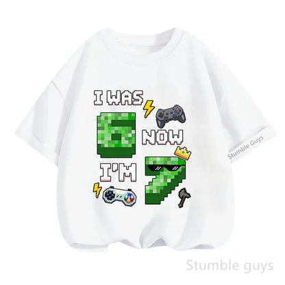 Summer Boys Clothes Girls 67 Print Tshirt Six Seven T-shirt Kids 3-14Y Short Sleeve Casual Tee