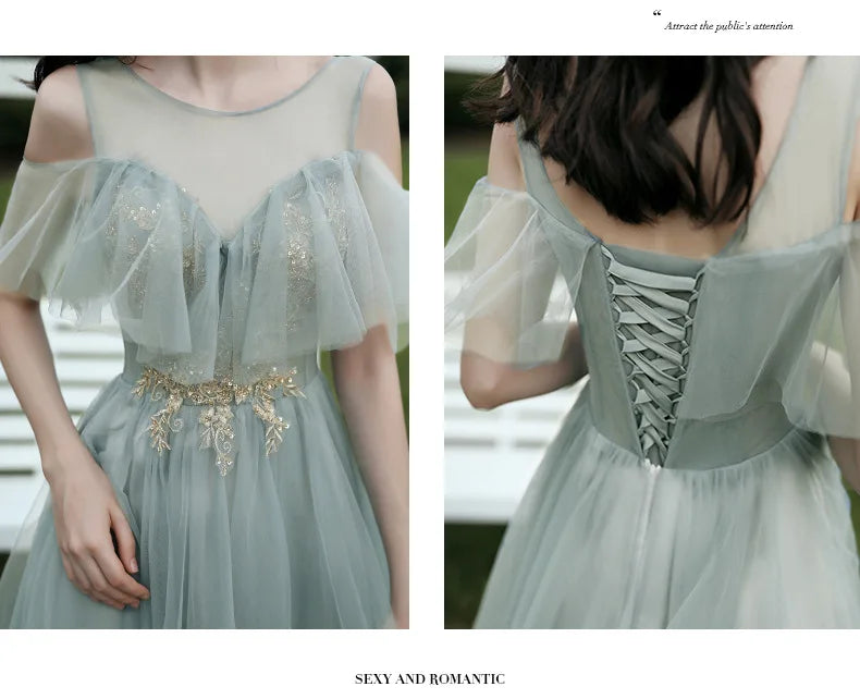 Spring 2024 Maids of  Dr Ele een Fairy T Wedding Banquet Long Skirt Women's Friend Maids of  Outfit