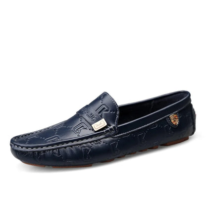 Men High Quality Leather Loafers Men Casual Outdoor Shoes Moccasins Slip on Men Business Shoes Male Driving Shoes Bean Shoes