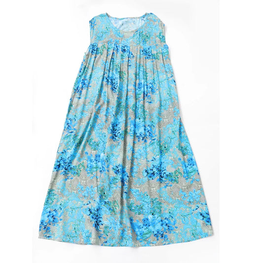 New 2025 Women summer Dress Floral Print short Sleeve Vestidos Elegant Vintage O-Neck Plus size Dresses jurken