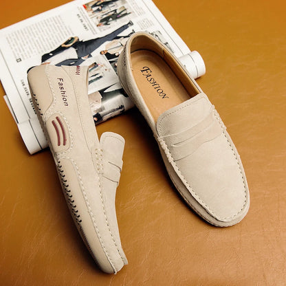 Men's Loafers Slip On Driving Shoes Casual Handmade Moccasins Shoes Luxury Leather Man Flats Lofer Mocassin Home Comfy Footwear