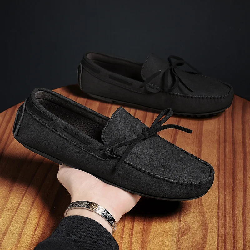 Trend Suede Men Casual Shoes Breathable Comfort Slip-on Mens Driving Shoes Fashion Men Lazy Shoes Luxury Brand Loafers Moccasins