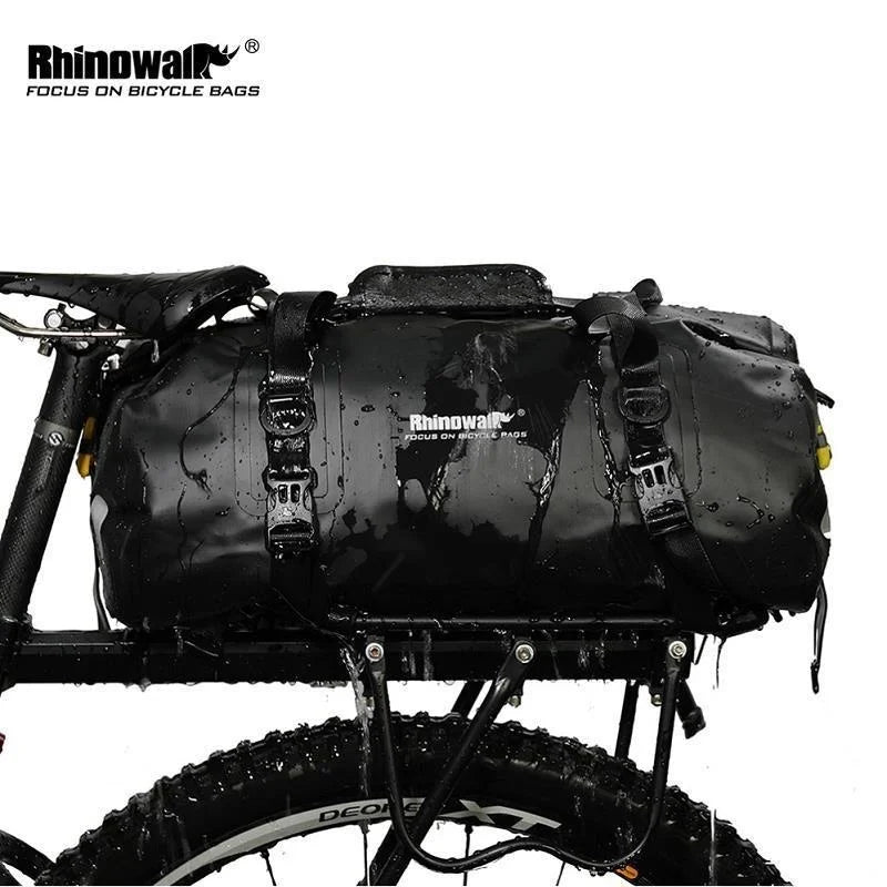 RHINOWALK Mountain Road Bicycle Bike 3 in 1 Trunk Bags Cycling Double Side Rear Rack Tail Seat Pannier Pack Luggage Carrier