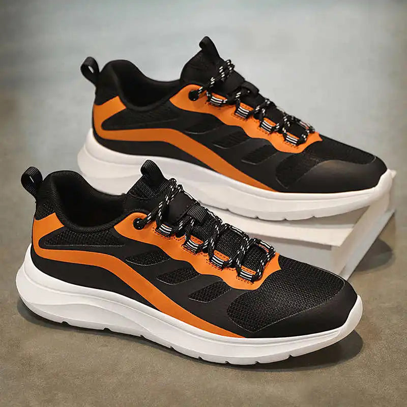 Plataform Synthetic Leather Sneakers Man Dress Heels Sneakers Man Dress Men Walking Shoes Sport Style Luxery Sporty Pie