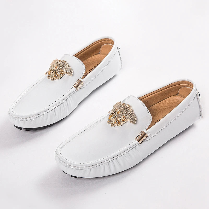 Men's Women Leather Designer Casual Shoes Luxury Loafers Moccasins Brand Driving Male Man Shoes for Men Footwear Plus Size 35-48