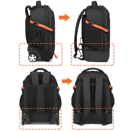 Trolley Backpack Carry-on Luggage WaterProof Travel Laptop Backpack With Wheels Rolling Luggage Wheeled Backpack for Business