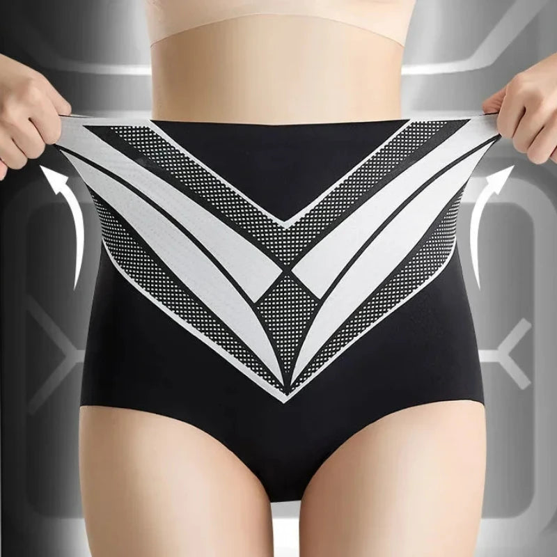 Tighten the Abdomen Panties Large Size Triangular Panties Traceless Briefs Butt Lift Woman Body Shaping High Waist Underpants