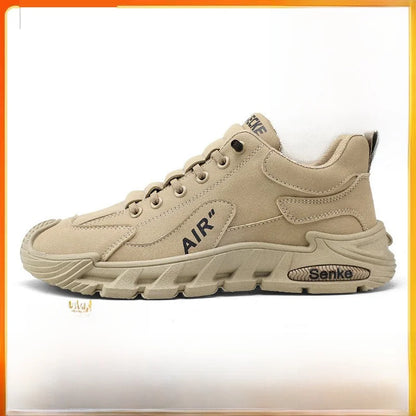 Men's Casual Sport oes Waterproof Non-Slip Wear-Resistant Construction Site Work oes Easy-To- Wear Slip-On Heightening