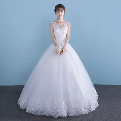 PRXD-625#Wedding Dress Wholesale Lace up Embroidery Bride Marriage Dresses White Ball Gown Factory Christmas Carnival Plus Size