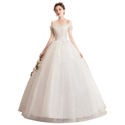PRXD-625#Wedding Dress Wholesale Lace up Embroidery Bride Marriage Dresses White Ball Gown Factory Christmas Carnival Plus Size