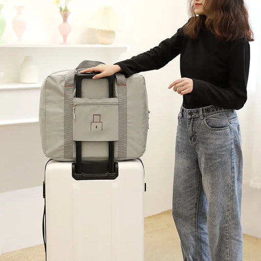 Foldable Travel Bags Unisex Waterproof Oxford Fabric Luggage Storage Suitcase Match Large Capacity Handbags Tote Organizers