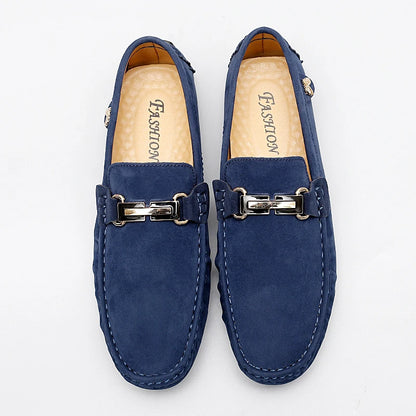 Elegantes Men Loafers Soft Moccasins Spring Autumn Male Leather Shoes Men Slip on Flats Lightweight Driving Shoes New Lazy Shoes
