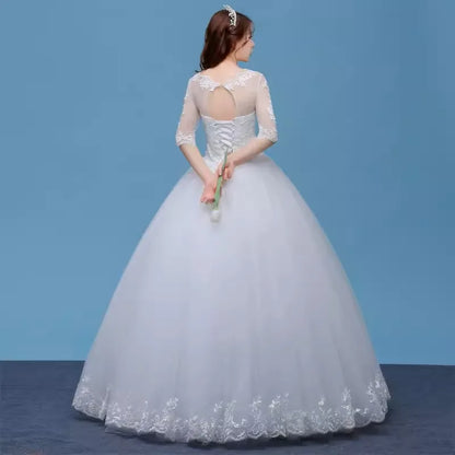PRXD-625#Wedding Dress Wholesale Lace up Embroidery Bride Marriage Dresses White Ball Gown Factory Christmas Carnival Plus Size