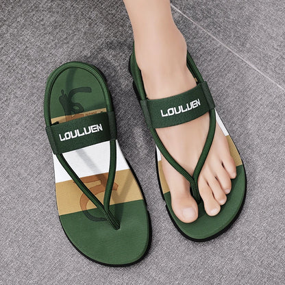 Summer Men Slippers ankle wrap shoes slip-resistant slide sandals male slippers beach Water Shoes Zapatos Hombre