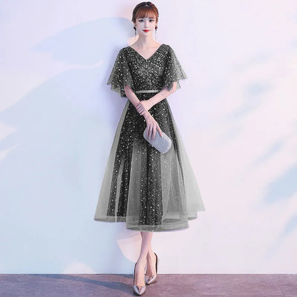 Starry  Evening Gown Women's Faionable Winter Performance Chorus Dr Fairy Aosphere Host Ele Sle New 2026