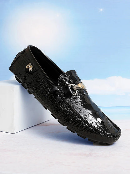 Men's Driving Shoes Bean Bean Slip-On Casual Shoes Couple Matching One-Touch Loafers Unisex Comfortable Footwear