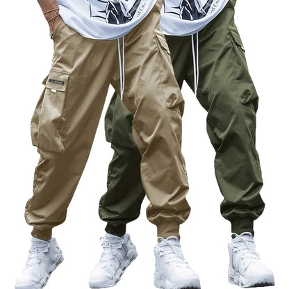 Fashion Lightweight Cargo Pants Summer Breathable Casual Sweatpants 2/1Pcs Hip-Hop Drawstring Trousers Outdoor High Street Pants