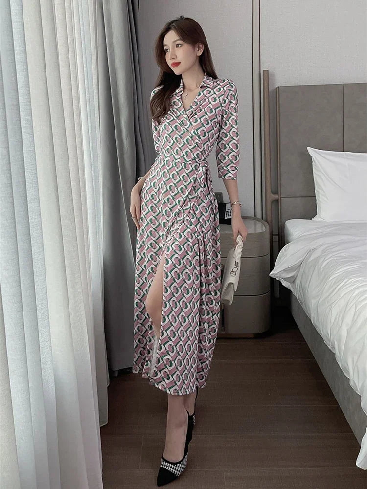 Summer Women Dress Evening Female Vintage Party Beach Women Dresses Long Vestido Bodycon Prom Sexy Skinny Y2K Print Robe Casual