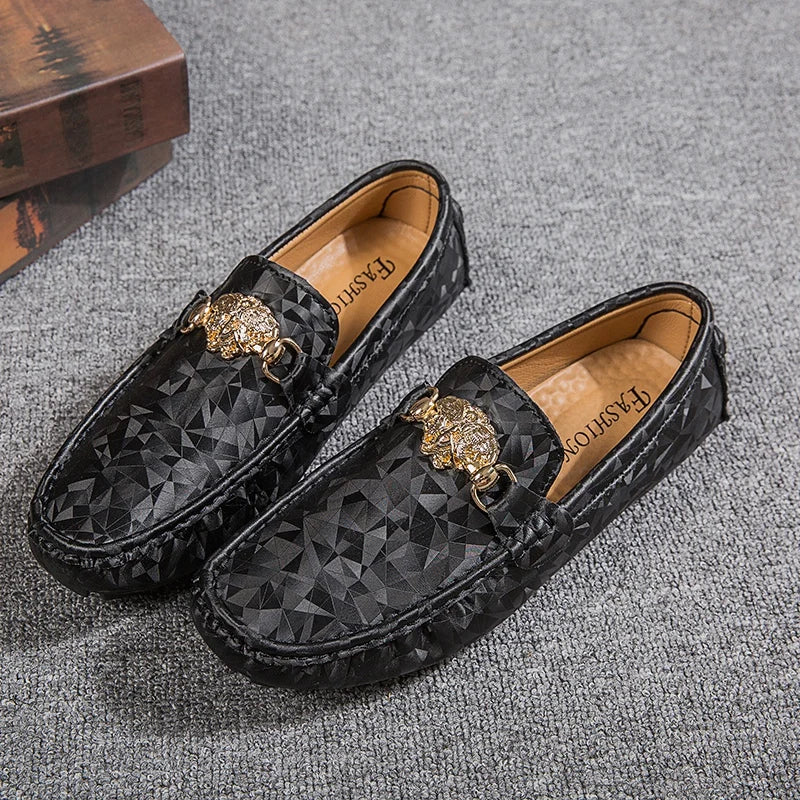 Men's Women Leather Designer Casual Shoes Luxury Loafers Moccasins Brand Driving Male Man Shoes for Men Footwear Plus Size 35-48