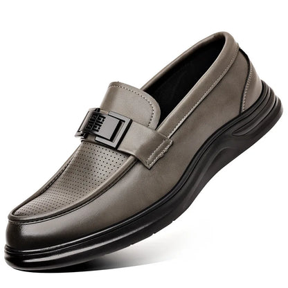 Leather Shoes For Man Formal Shoes Platform Dress Shoes Official Men Elegant Shoes Coiffeur Mens Wedding Loafer туфли мужские