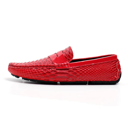 Italian Color Matching Mens Driving Shoes Summer Men Casual Loafers New Handmade Leather Moccasins Light Slip on Male Boat Shoes