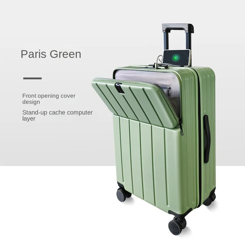 Luggage 18/20 inch Carry-on Cabin Suitcase 2025 New Lightweight Mute Trolley Case Strong TSA Lock Password Travel Bag